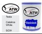 Preview: Tesla, Catalina White, SCW: 500ml Lackdose, von ATW Autoteile West.